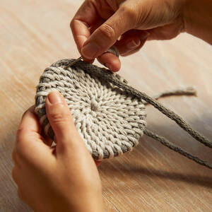 The Wind Down Table Mat Macrame Kit, DMC Mindful Making MC101K