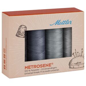 Metrosene GREY Thread Pack 4 x 150m Spools