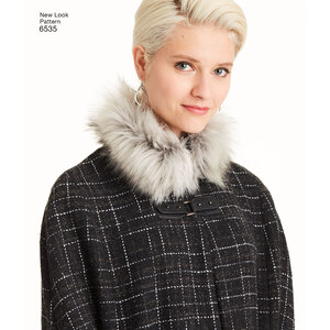New Look Pattern 6535 Misses' Capes in Four Lengths