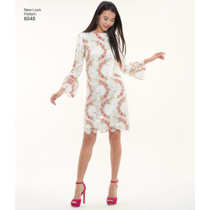New Look Pattern 6540 Misses' Shift Dress