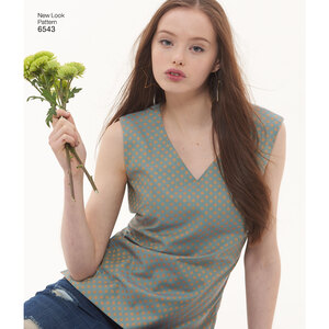 New Look Pattern 6543 Misses' Easy Tops