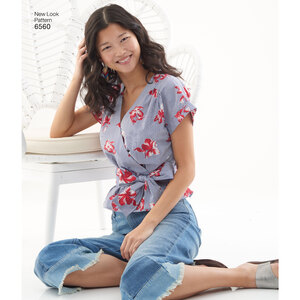 New Look Pattern 6560 Misses' Wrap Tops