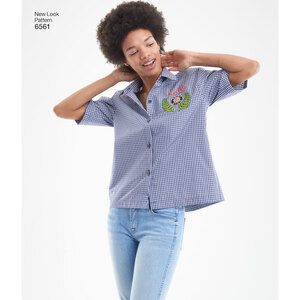 New Look Pattern 6561 Misses' Shirts in Three Lengths
