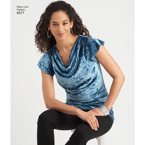 New Look Sewing Pattern 6577 Misses' Knit Tops