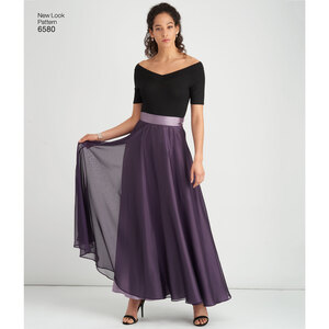New Look Sewing Pattern 6580 Misses' Circle Skirt