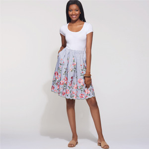 New Look Sewing Pattern N6605 Misses' Skirt with Neck Tie