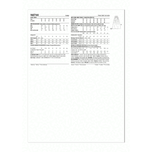 New Look Sewing Pattern N6744 Misses’ Skirt