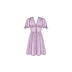 New Look Sewing Pattern N6749 Misses’ Dress With Sleeve Variations