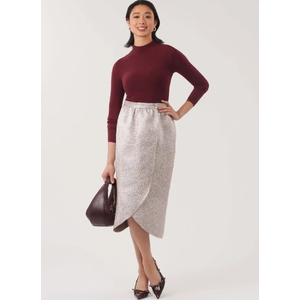 Misses’ Wrap Skirt in Two Lengths, Sizes S-XL, New Look Sewing Pattern 6813