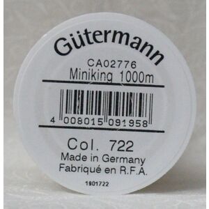 Gutermann Miniking #722 BEIGE, 1000m Universal Sewing / Overlocking Thread