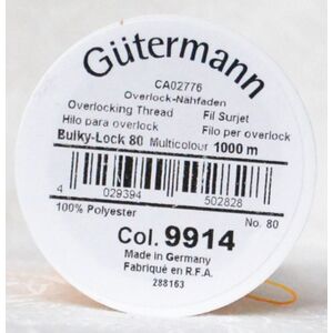 Gutermann Bulky-Lock No.80, 1000m Overlocking Thread #9914 Variegated Orange