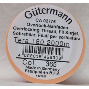 Gutermann Tera 180, 2000m Overlocking / Sewing Thread Col 365 RED