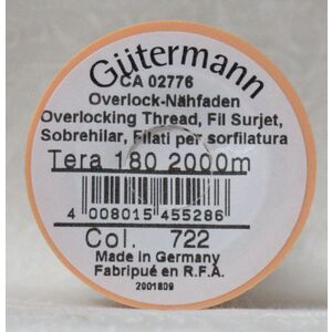 Gutermann Tera 180, #722 BEIGE, 2000m Overlocking / Sewing Thread