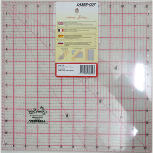 Sew Easy Quilting Patchwork Ruler 12.5" Square, Lasercut For Precision