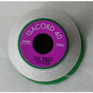 ISACORD 40 #0003 GHOST WHITE 1000m Machine Embroidery Sewing Thread