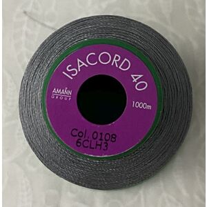 ISACORD 40 #0108 COBBLESTONE 1000m Machine Embroidery Sewing Thread