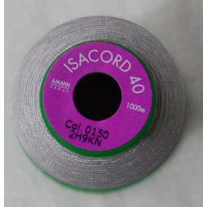ISACORD 40 #0150 MYSTIK GREY 1000m Machine Embroidery Sewing Thread