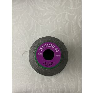 ISACORD 40 #0152 DOLPHIN GREY 1000m Machine Embroidery Sewing Thread