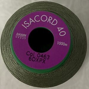 ISACORD 40 #0463 CYPRESS GREEN 1000m Machine Embroidery Sewing Thread
