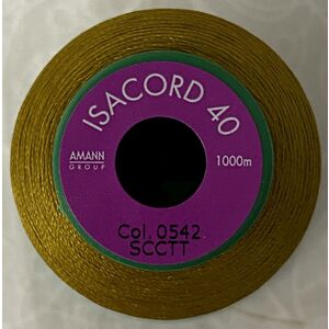 ISACORD 40 #0542 OCHRE 1000m Machine Embroidery Sewing Thread