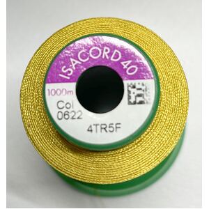 ISACORD 40 #0622 STAR GOLD 1000m Machine Embroidery Sewing Thread