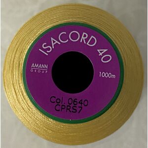 ISACORD 40 #0640 PARCHMENT 1000m Machine Embroidery Sewing Thread