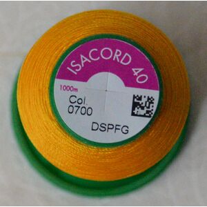 ISACORD 40 #0700 ORANGE 1000m Machine Embroidery Sewing Thread