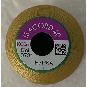 ISACORD 40 #0731 APPLESAUCE 1000m Machine Embroidery Sewing Thread