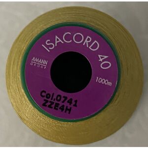 ISACORD 40 #0741 WHEAT 1000m Machine Embroidery Sewing Thread