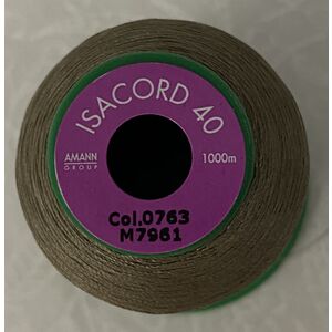 ISACORD 40 #0763 DARK RATTAN 1000m Machine Embroidery Sewing Thread