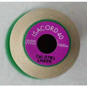 ISACORD 40 #0781 CANDLEWICK 1000m Machine Embroidery Sewing Thread