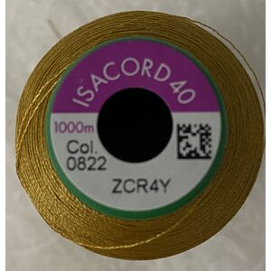 ISACORD 40 #0822 PALOMINO 1000m Machine Embroidery Sewing Thread