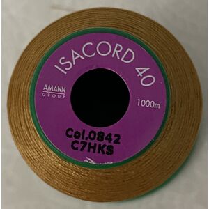 ISACORD 40 #0842 TOFFEE 1000m Machine Embroidery Sewing Thread