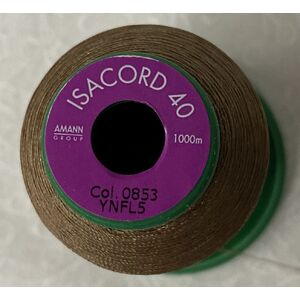 ISACORD 40 #0853 PECAN 1000m Machine Embroidery Sewing Thread