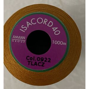 ISACORD 40 #0922 ASHLEY GOLD 1000m Machine Embroidery Sewing Thread