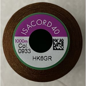 ISACORD 40 #0933 REDWOOD 1000m Machine Embroidery Sewing Thread