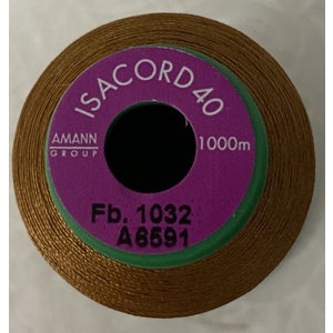 ISACORD 40 #1032 BRONZE 1000m Machine Embroidery Sewing Thread
