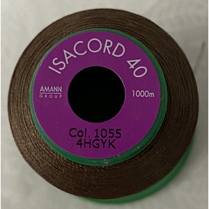 ISACORD 40 #1055 BARK 1000m Machine Embroidery Sewing Thread