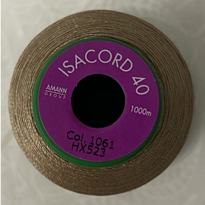 ISACORD 40 #1061 TAUPE 1000m Machine Embroidery Sewing Thread