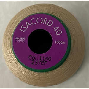ISACORD 40 #1140 MERINGUE 1000m Machine Embroidery Sewing Thread