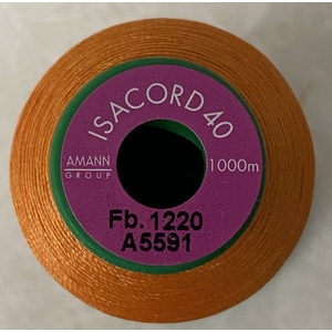 ISACORD 40 #1220 APRICOT 1000m Machine Embroidery Sewing Thread