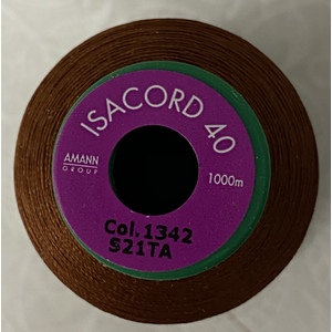 ISACORD 40 #1342 RUST 1000m Machine Embroidery Sewing Thread