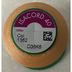 ISACORD 40 #1362 SHRIMP 1000m Machine Embroidery Sewing Thread