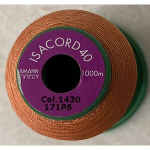 ISACORD 40 #1430 MELON 1000m Machine Embroidery Sewing Thread