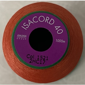 ISACORD 40 #1521 FLAMINGO 1000m Machine Embroidery Sewing Thread