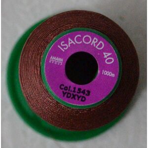 ISACORD 40 #1543 RUSTY ROSE 1000m Machine Embroidery Sewing Thread