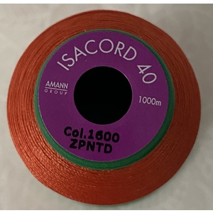 ISACORD 40 #1600 SPANISH TILE 1000m Machine Embroidery Sewing Thread