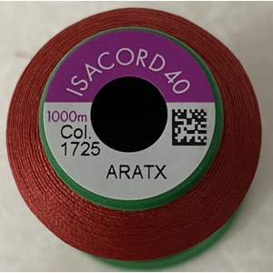 ISACORD 40 #1725 TERRA COTTA 1000m Machine Embroidery Sewing Thread