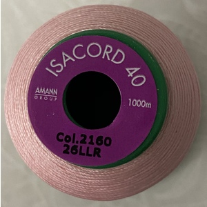 ISACORD 40 #2160 ICED PINK 1000m Machine Embroidery Sewing Thread