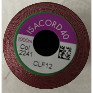 ISACORD 40 #2241 MAUVE 1000m Machine Embroidery Sewing Thread
